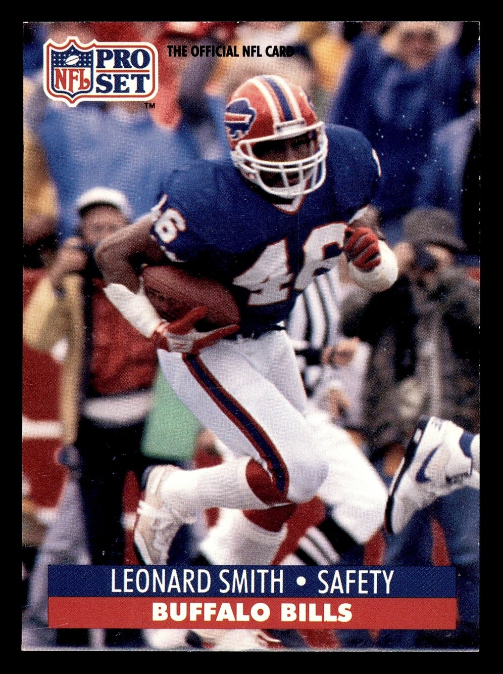 1991 Pro Set #450 Leonard Smith Buffalo Bills Football Card